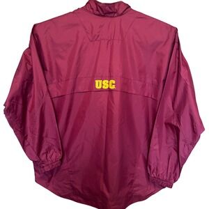 Nike USC Trojans Windbreaker Mens XL Maroon Excellent Vintage Y2K Quarter Zip